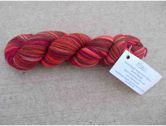 'Moab' Inspired Hand Dyed superwash merino yarn, one hank!