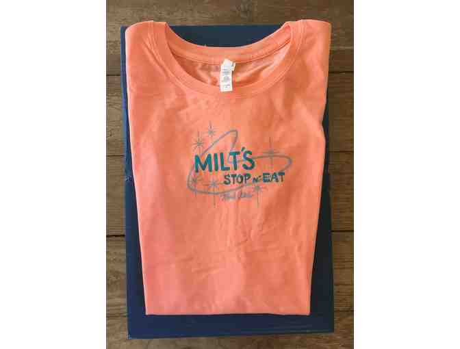 Milt's Stop and Eat T-Shirt! Women's Large