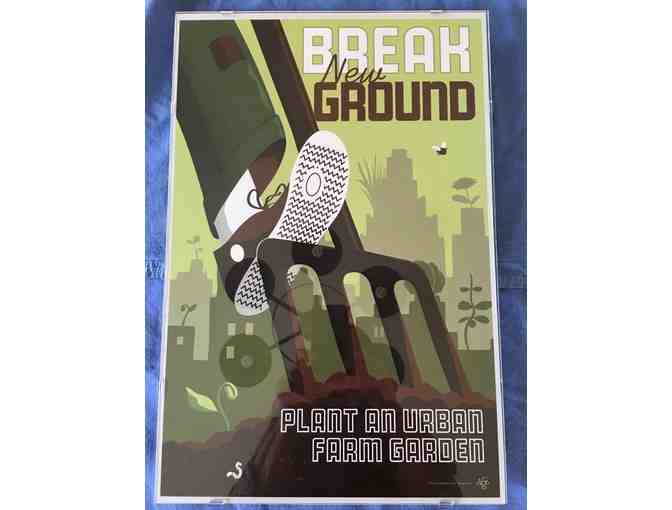 Victory Garden of Tomorrow Professionally Framed Poster- Break Ground