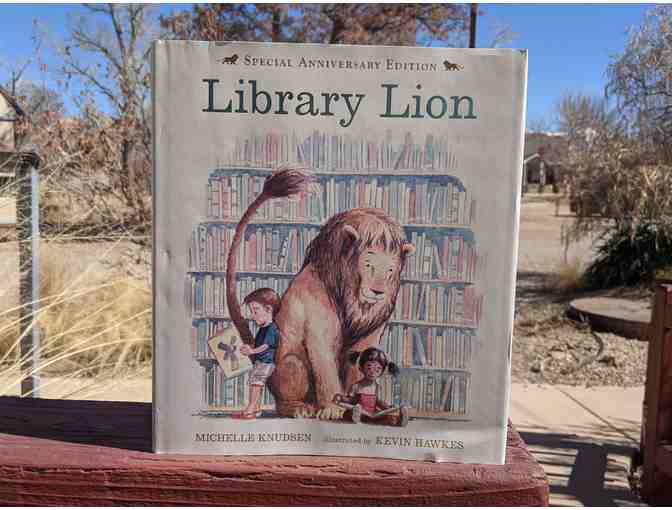 'Library Lion,' donated by Children's Hour in SLC