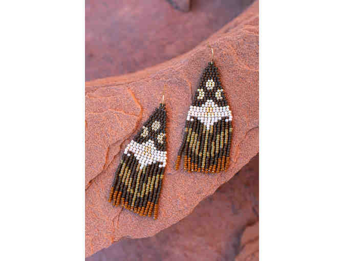 Coyote Crafted - Datura Beaded Fringe Earrings