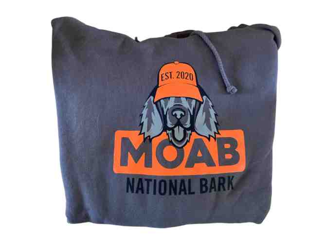 Moab National Bark - Grey Logo Sweatshirt, Size Medium