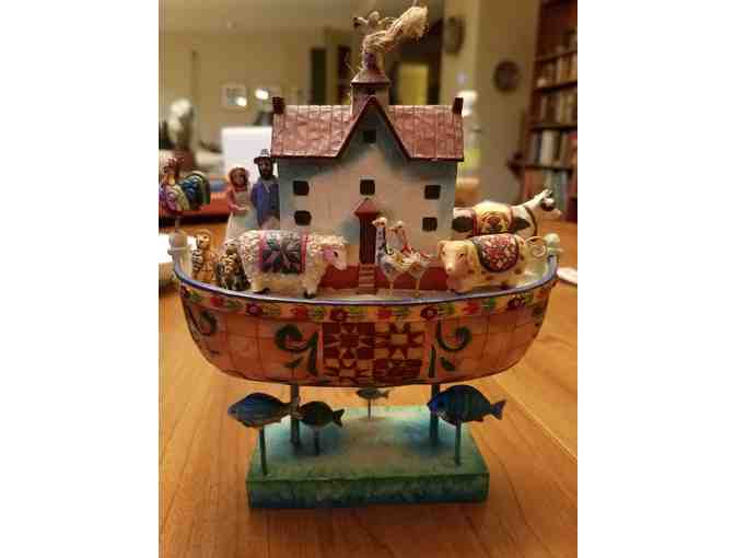 Jim Shore - Heartwood Creek - Noah's Ark Dove / Roof Mini Figurine