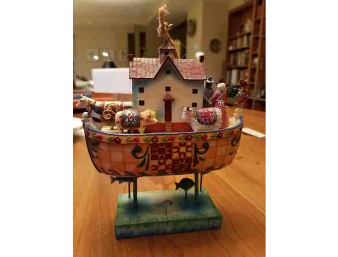 Jim Shore - Heartwood Creek - Noah's Ark Dove / Roof Mini Figurine