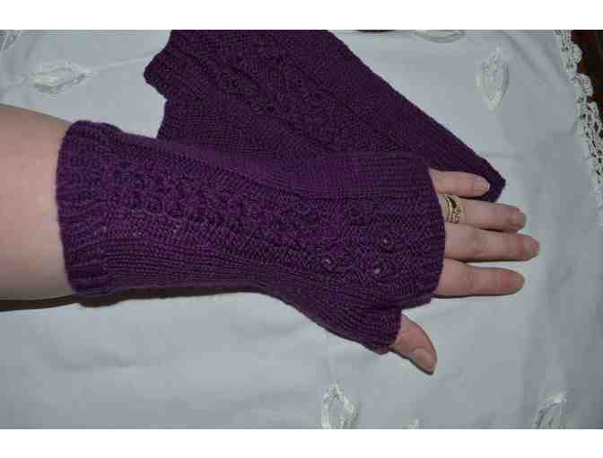 Julie Parson's Hand Knit Wool Hat and Gloves