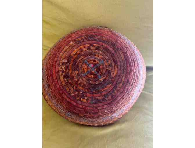 Handmade Fabric Covered Rope Bowl