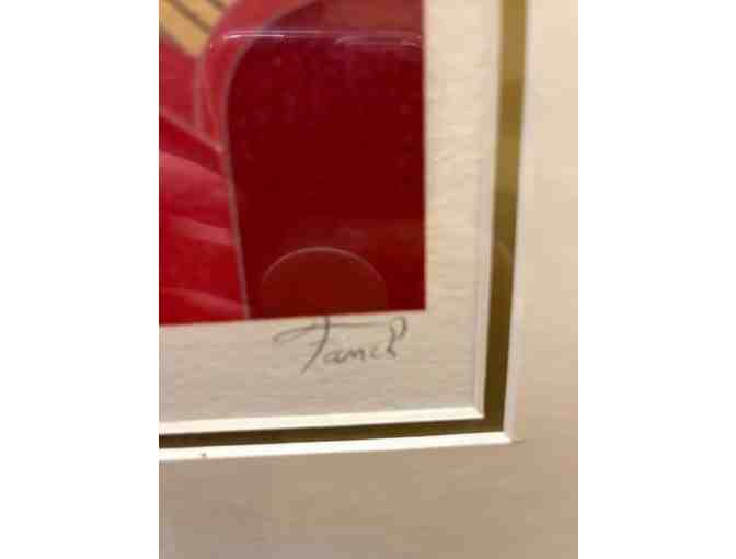 Signed Serigraph 'Pool House in Palm Beach' by Fanch Ledan