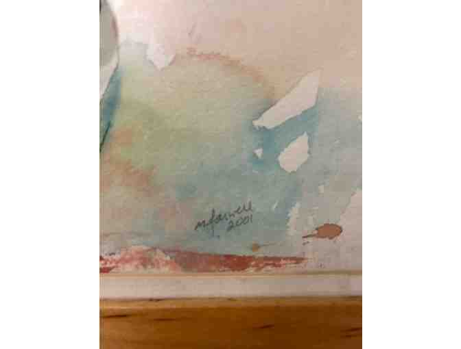 'Copper Pot with Fruit' Watercolor Painting by Marion Farwell