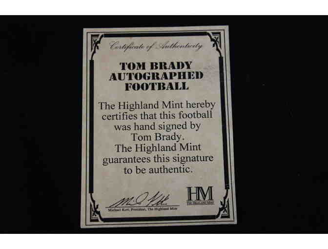 Signed Tom Brady Football