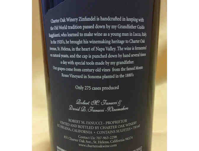 2012 Charter Oak Winery Zinfandel, Monte Rosso Vineyard, Sonoma Valley. 1.5L Bottle