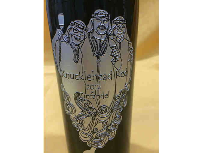 2012 Knucklehead Red Zinfandel. Etched Bottle