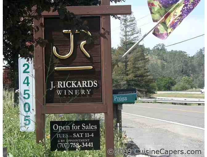 J. Rickards Winery - complimentary vineyard tour and tasting for 6