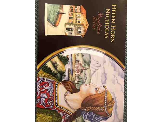 Italian Ceramic Handpainted Rabbitt wall hanging catch-all dish