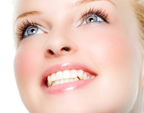 smile with white teeth