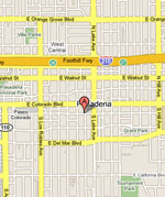 Pasadena- Green Street Store Map