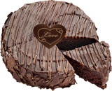 Triple Chocolate Enrobed Brownie Cake